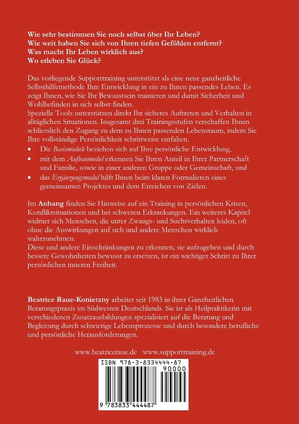 Rückseite: 9783833444487 | Vom Überleben zur inneren Freiheit - Supporttraining | Raue-Konietzny