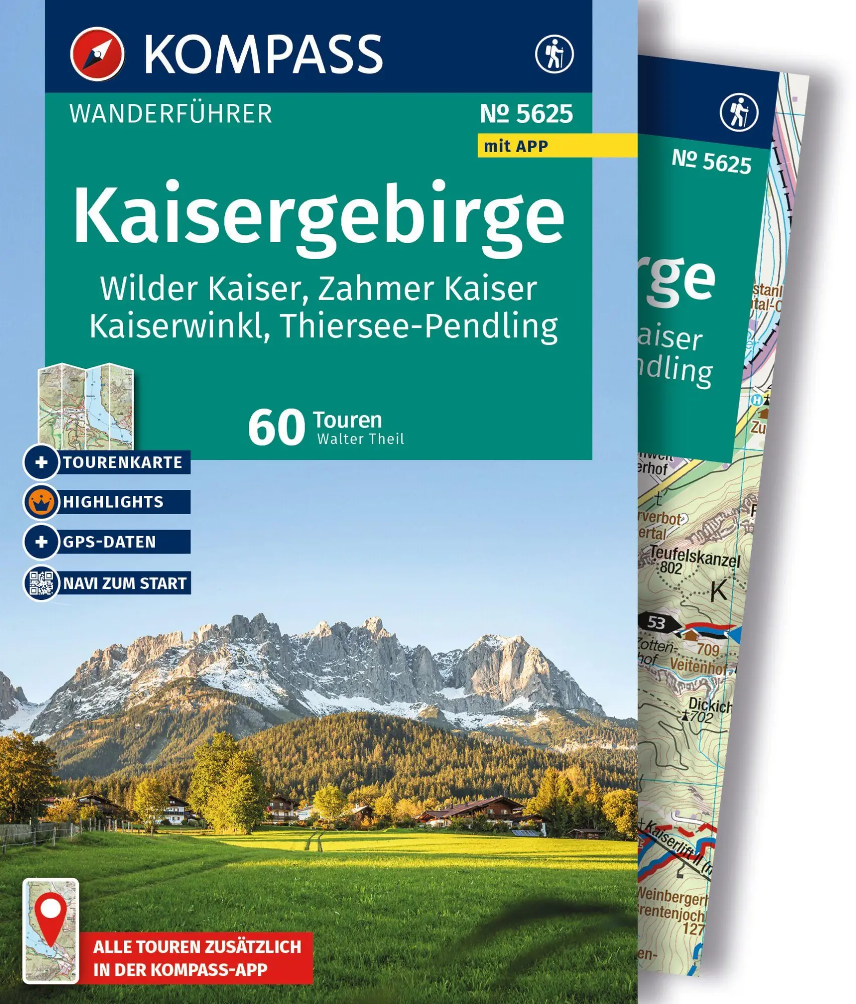 Cover: 9783991544487 | KOMPASS Wanderführer Kaisergebirge, Wilder Kaiser, Zahmer Kaiser,...