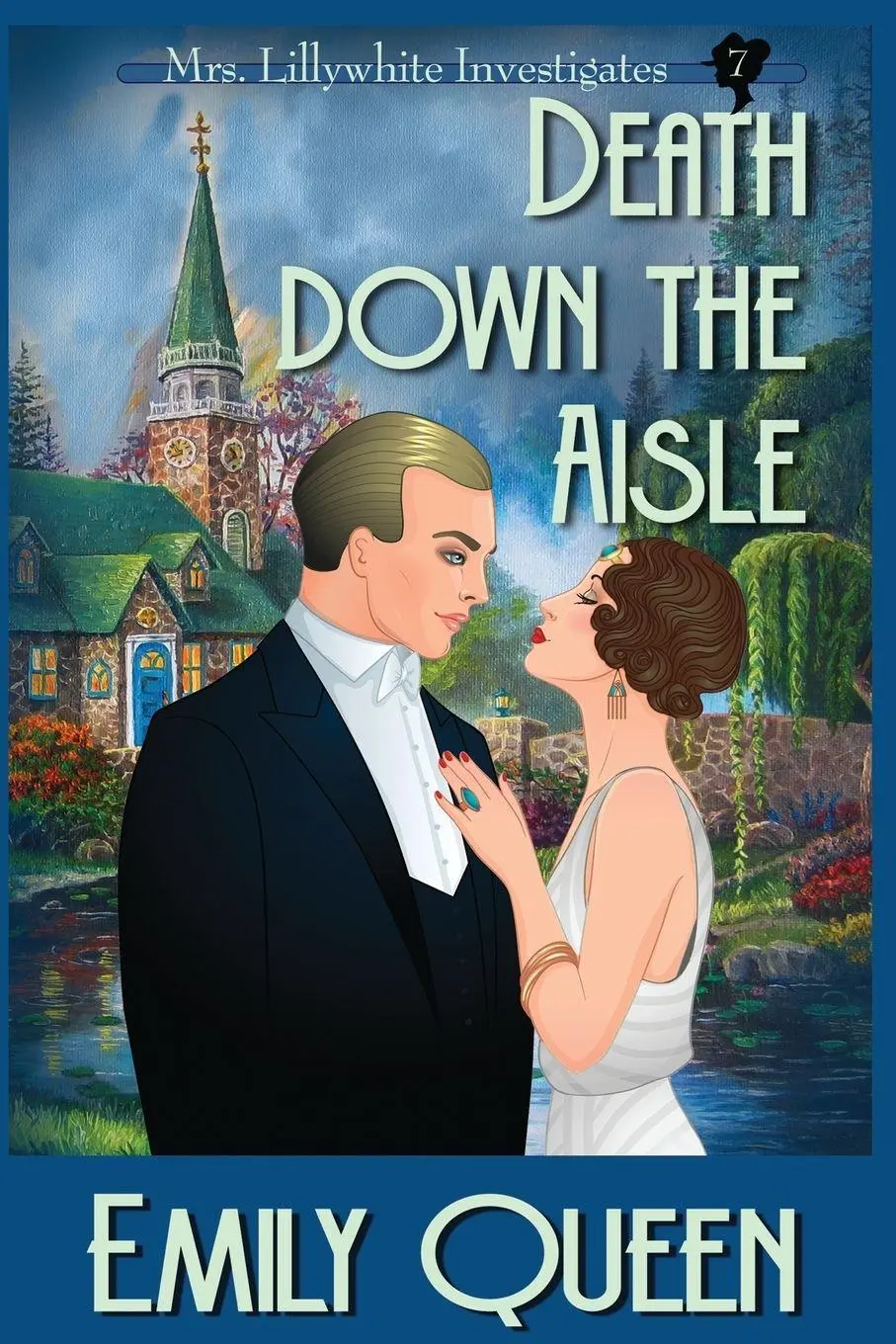 Cover: 9781953044587 | Death Down the Aisle (Large Print) | A 1920's Murder Mystery | Queen