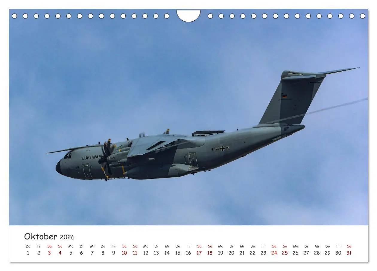 Bild: 9783457304587 | A400M LTG 62 (Wandkalender 2026 DIN A4 quer), CALVENDO Monatskalender