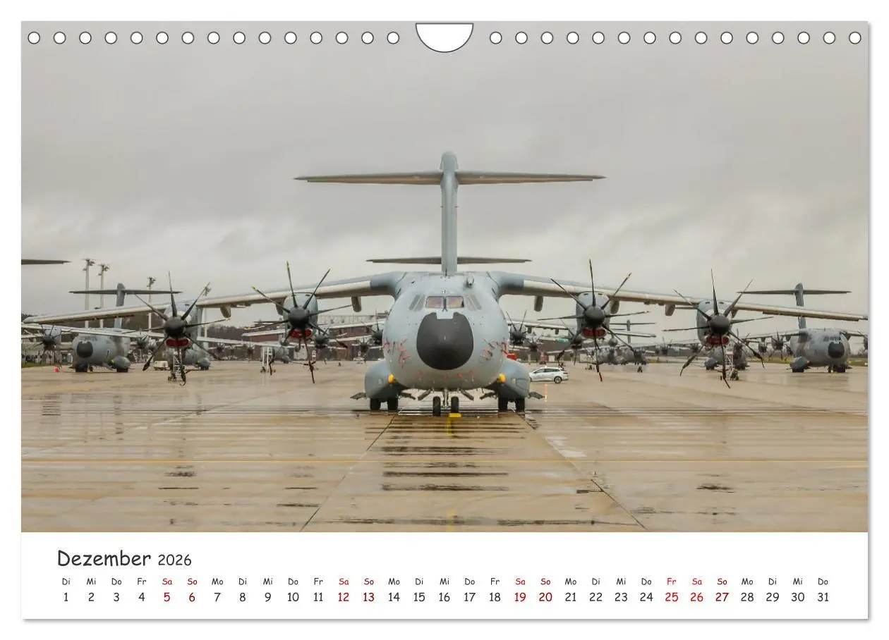 Bild: 9783457304587 | A400M LTG 62 (Wandkalender 2026 DIN A4 quer), CALVENDO Monatskalender