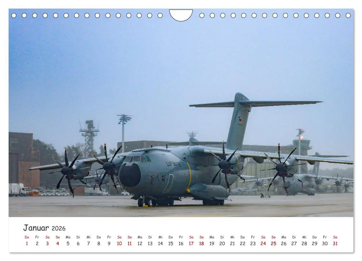 Bild: 9783457304587 | A400M LTG 62 (Wandkalender 2026 DIN A4 quer), CALVENDO Monatskalender
