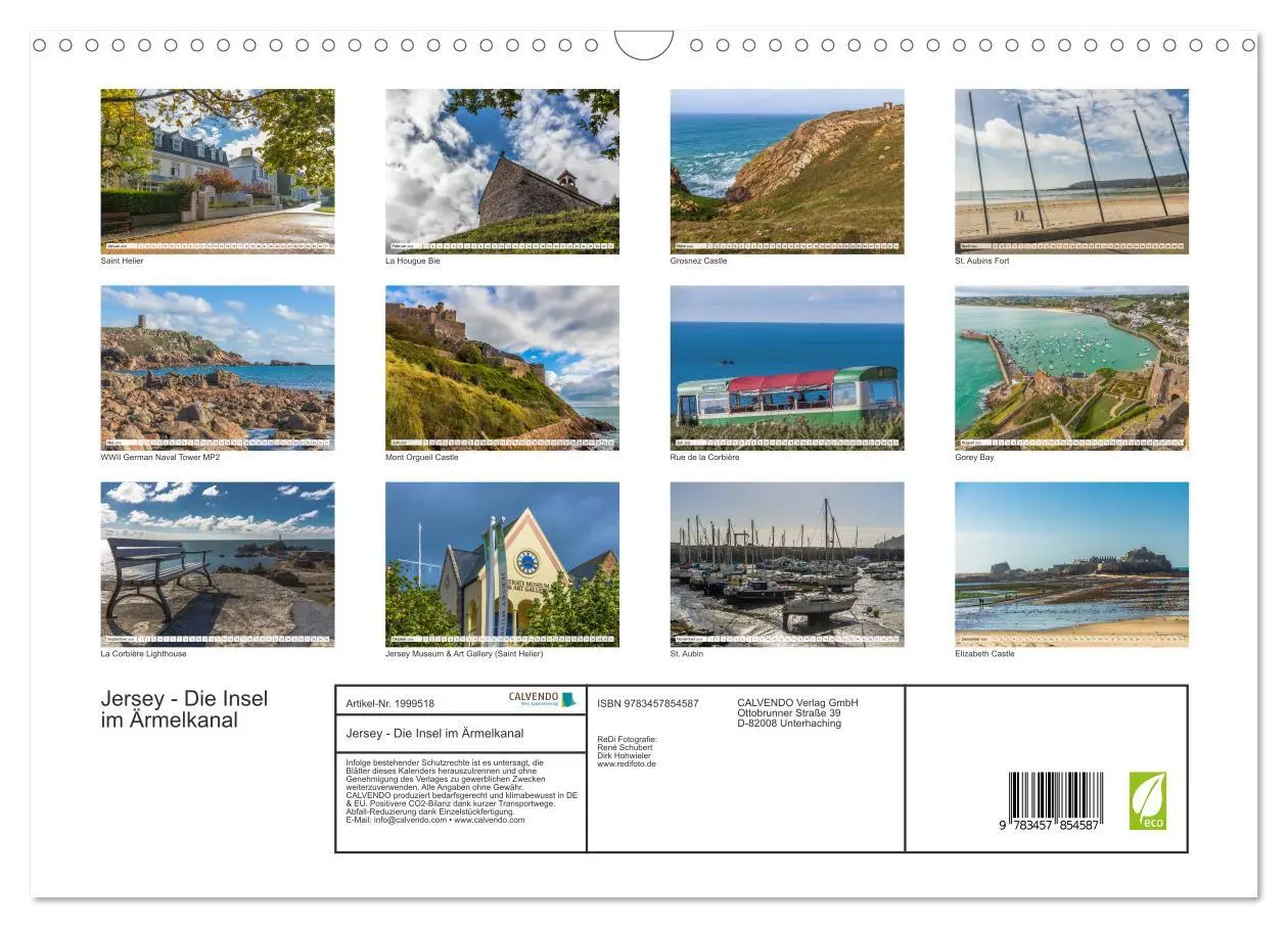 Bild: 9783457854587 | Jersey - Die Insel im Ärmelkanal (Wandkalender 2026 DIN A3 quer),...