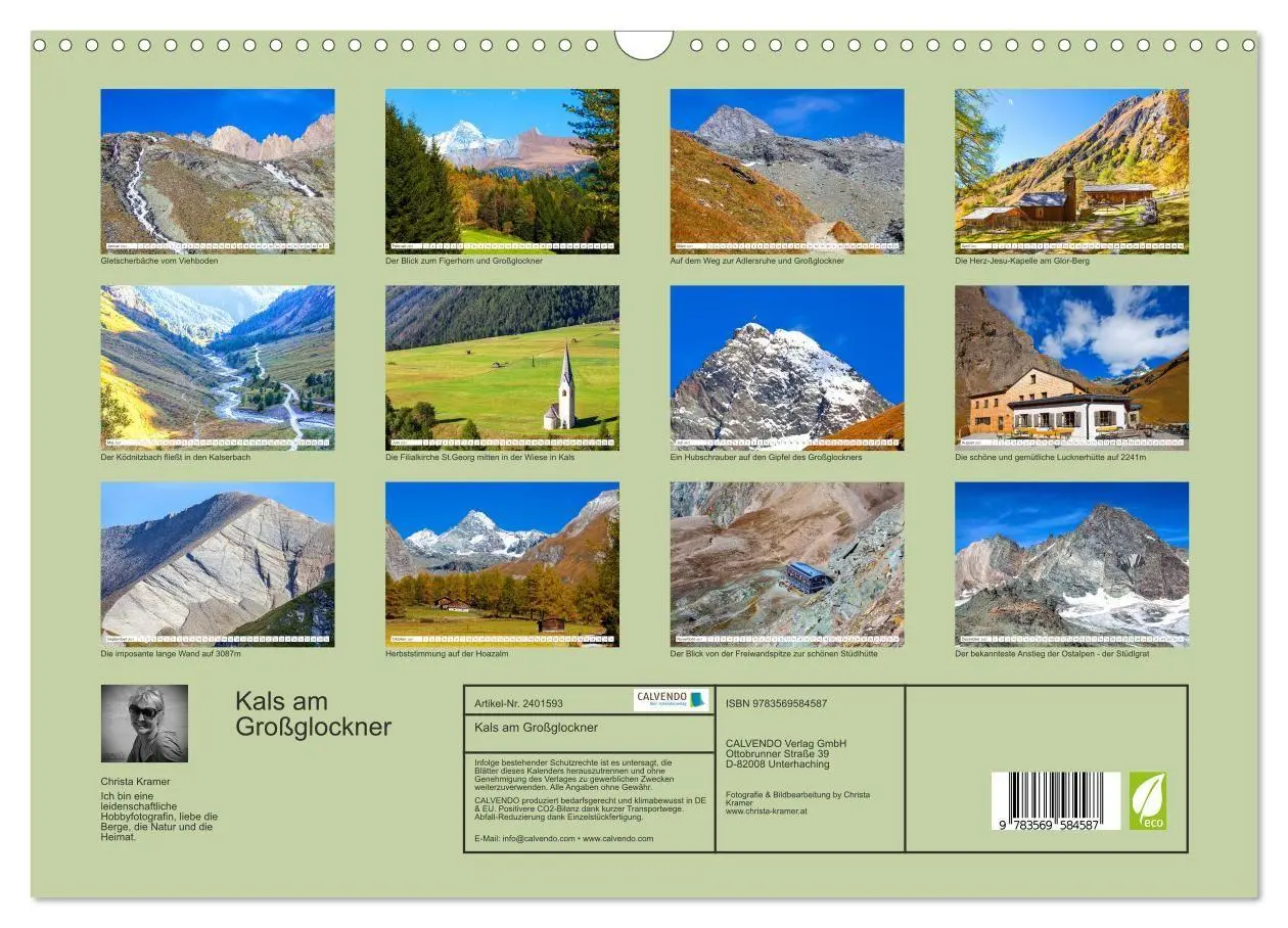 Bild: 9783569584587 | Kals am Großglockner (Wandkalender 2027 DIN A3 quer), CALVENDO...