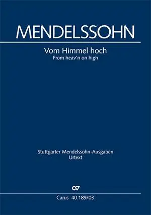 Cover: 9790007064587 | Vom Himmel hoch | Weihnachtskantate | Felix Mendelssohn Bartholdy