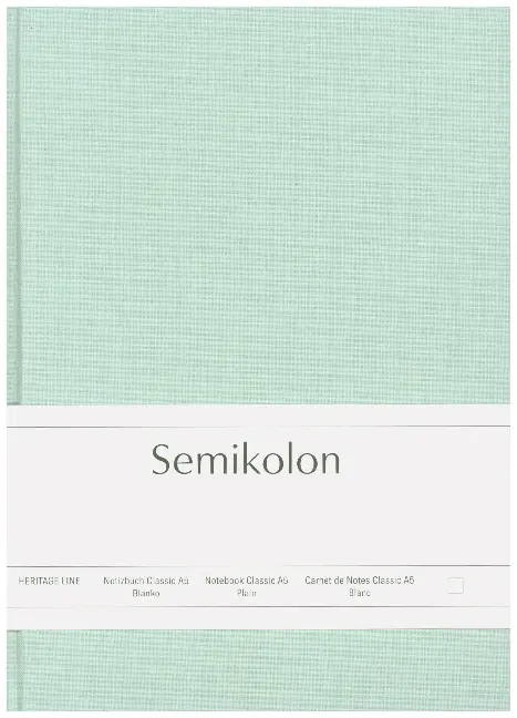 Cover: 4004117594687 | Semikolon Notizbuch Classic A5 blanko moss | Buch | Deutsch | 2021