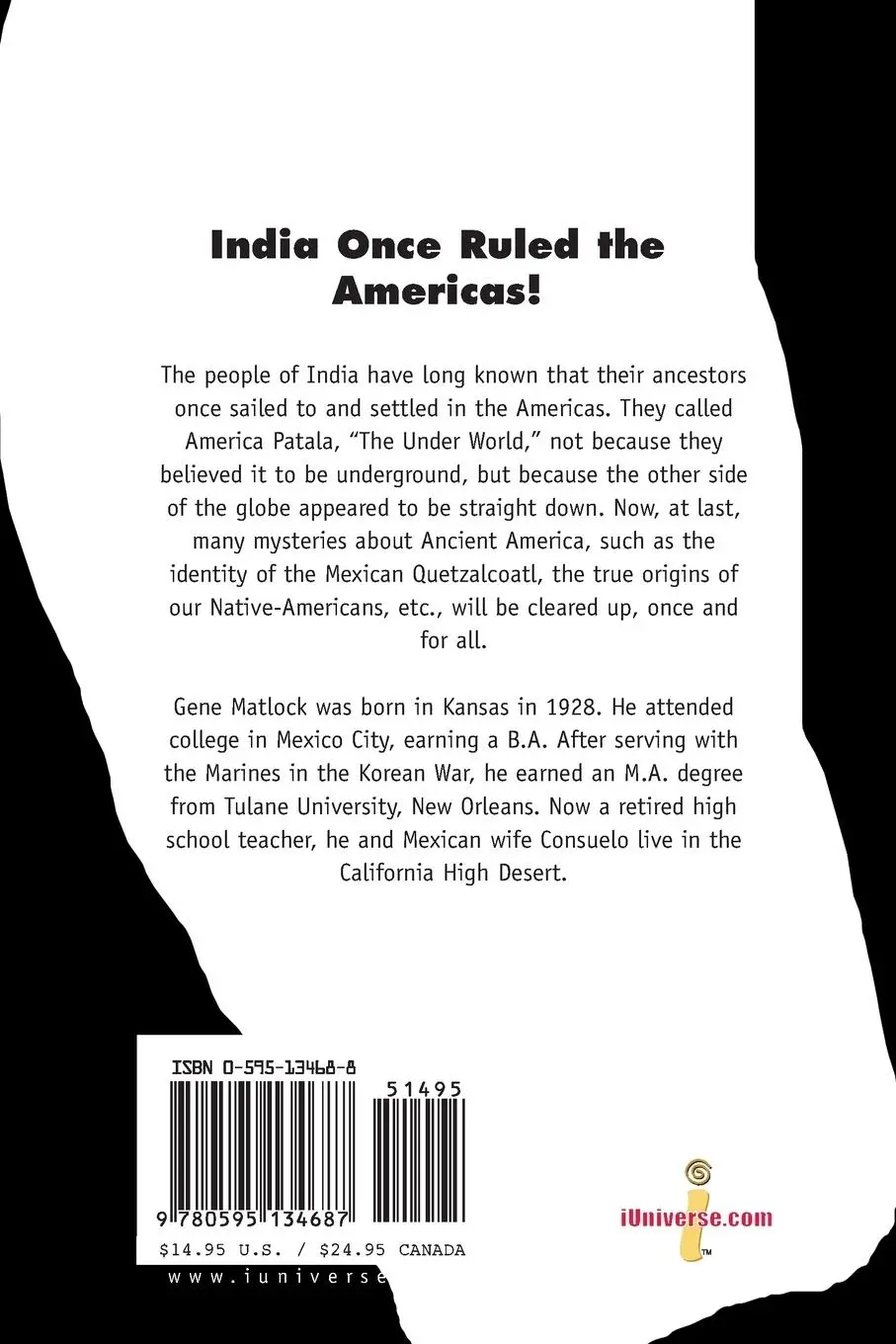 Rückseite: 9780595134687 | India Once Ruled the Americas! | Gene D. Matlock | Taschenbuch | 2000