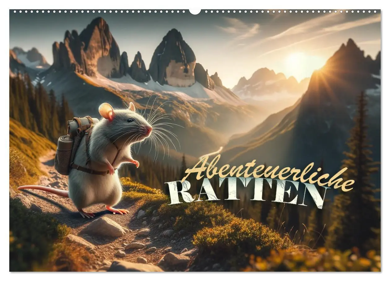 Cover: 9783457464687 | Abenteuerliche Ratten (Wandkalender 2026 DIN A2 quer), CALVENDO...