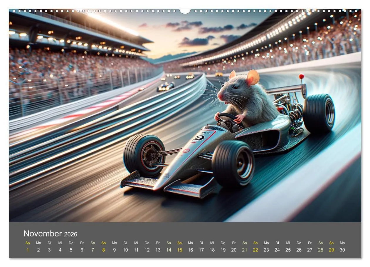 Bild: 9783457464687 | Abenteuerliche Ratten (Wandkalender 2026 DIN A2 quer), CALVENDO...