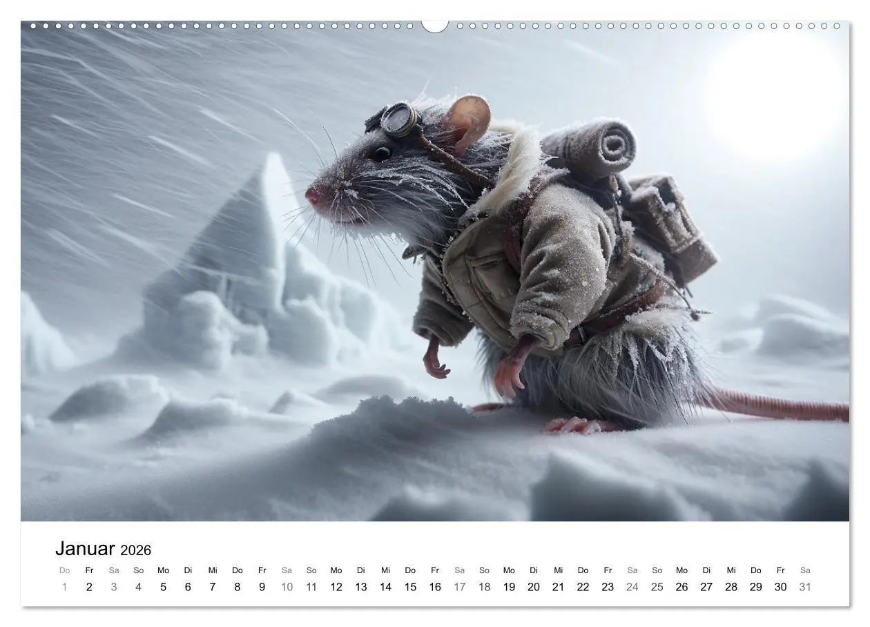 Bild: 9783457464687 | Abenteuerliche Ratten (Wandkalender 2026 DIN A2 quer), CALVENDO...