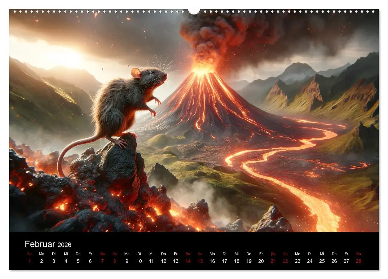 Bild: 9783457464687 | Abenteuerliche Ratten (Wandkalender 2026 DIN A2 quer), CALVENDO...