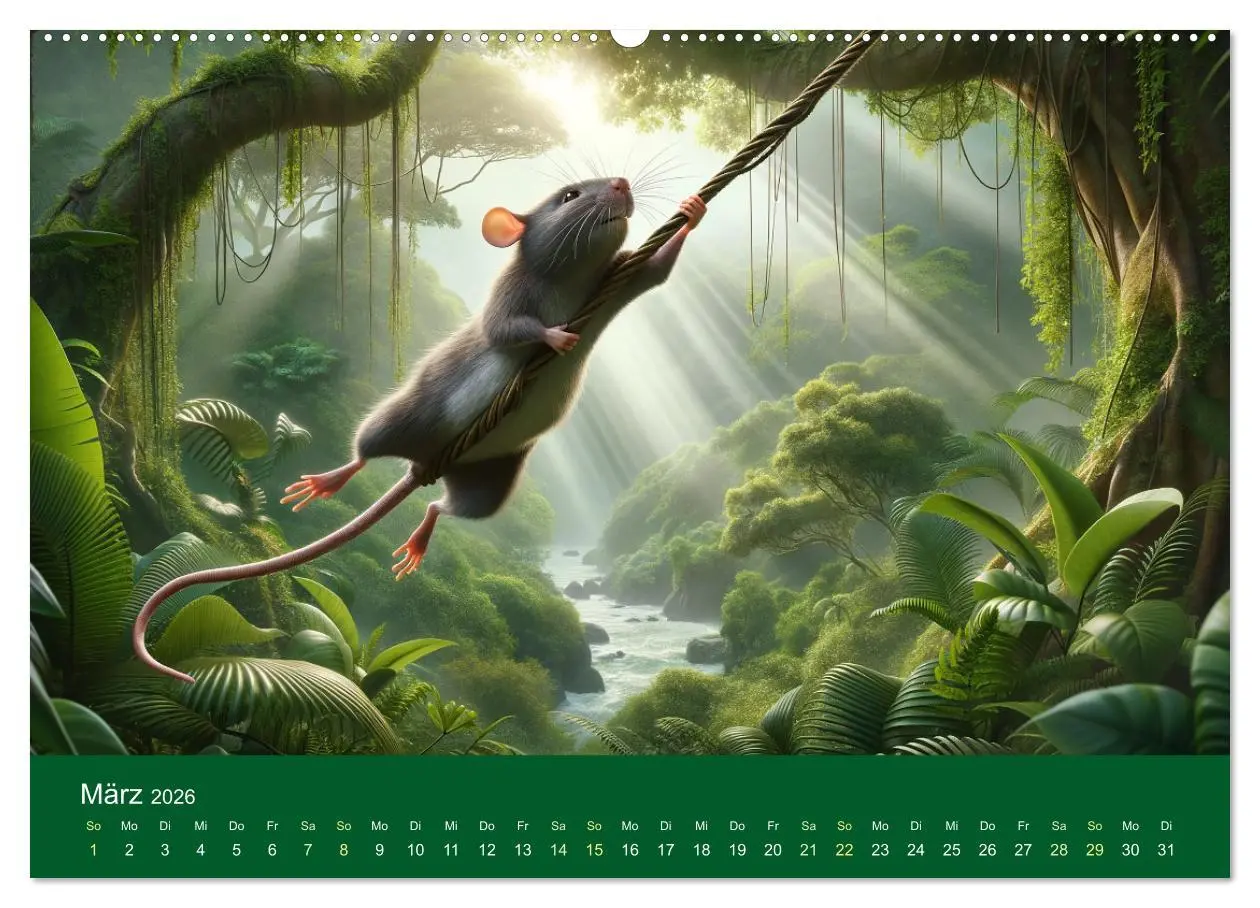 Bild: 9783457464687 | Abenteuerliche Ratten (Wandkalender 2026 DIN A2 quer), CALVENDO...