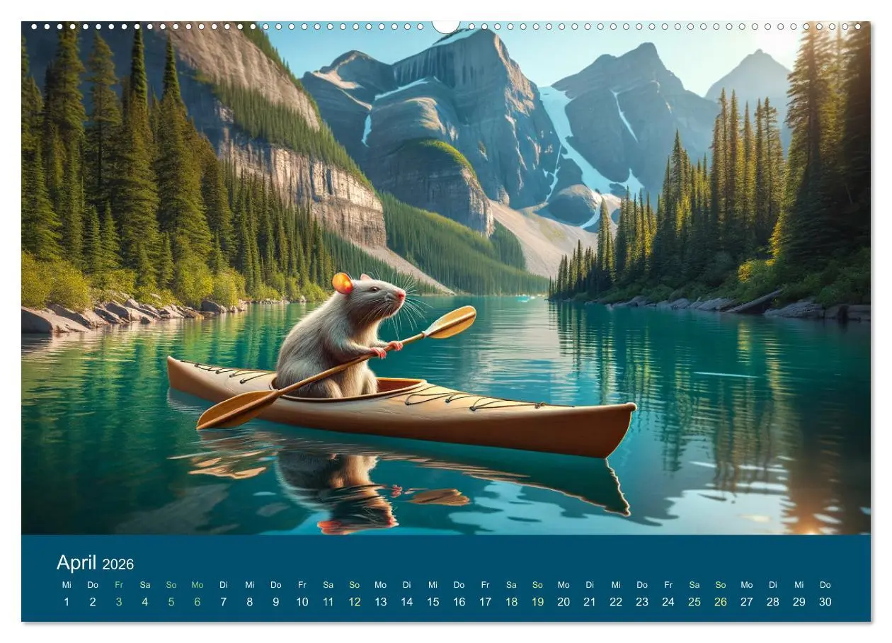 Bild: 9783457464687 | Abenteuerliche Ratten (Wandkalender 2026 DIN A2 quer), CALVENDO...