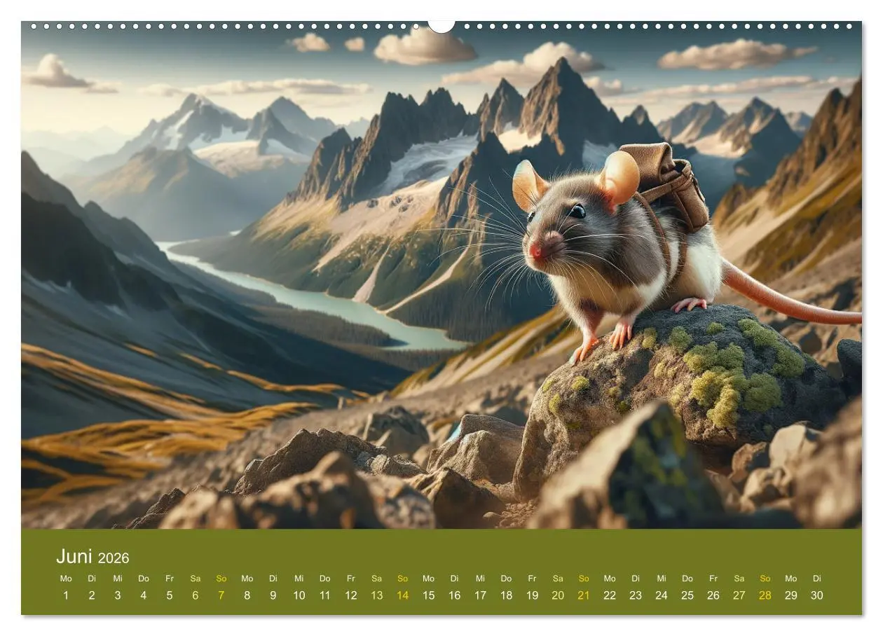 Bild: 9783457464687 | Abenteuerliche Ratten (Wandkalender 2026 DIN A2 quer), CALVENDO...