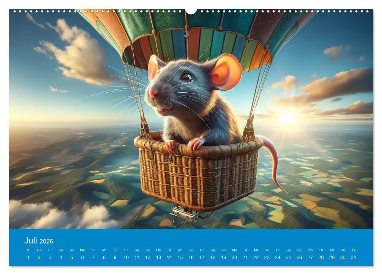 Bild: 9783457464687 | Abenteuerliche Ratten (Wandkalender 2026 DIN A2 quer), CALVENDO...