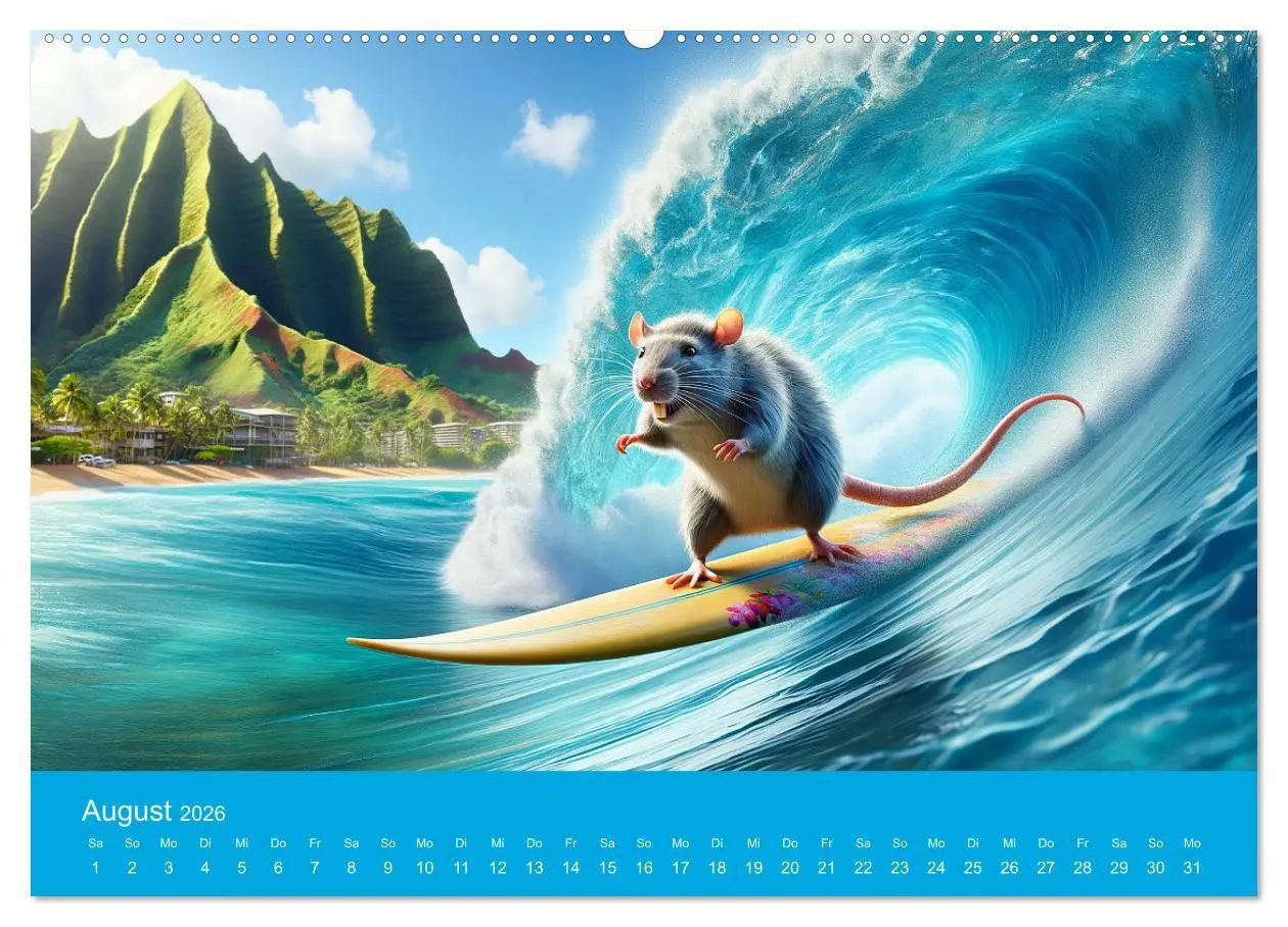 Bild: 9783457464687 | Abenteuerliche Ratten (Wandkalender 2026 DIN A2 quer), CALVENDO...