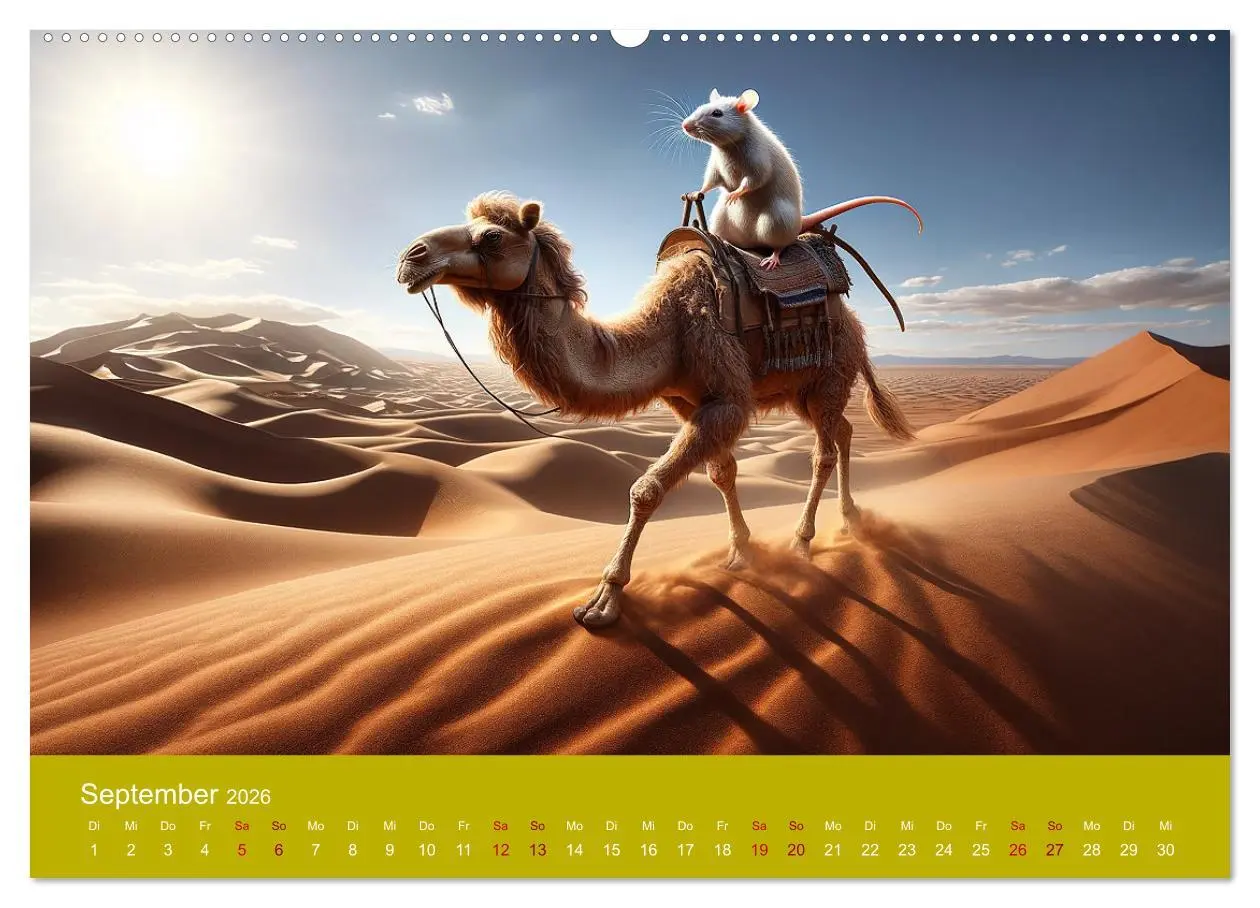 Bild: 9783457464687 | Abenteuerliche Ratten (Wandkalender 2026 DIN A2 quer), CALVENDO...