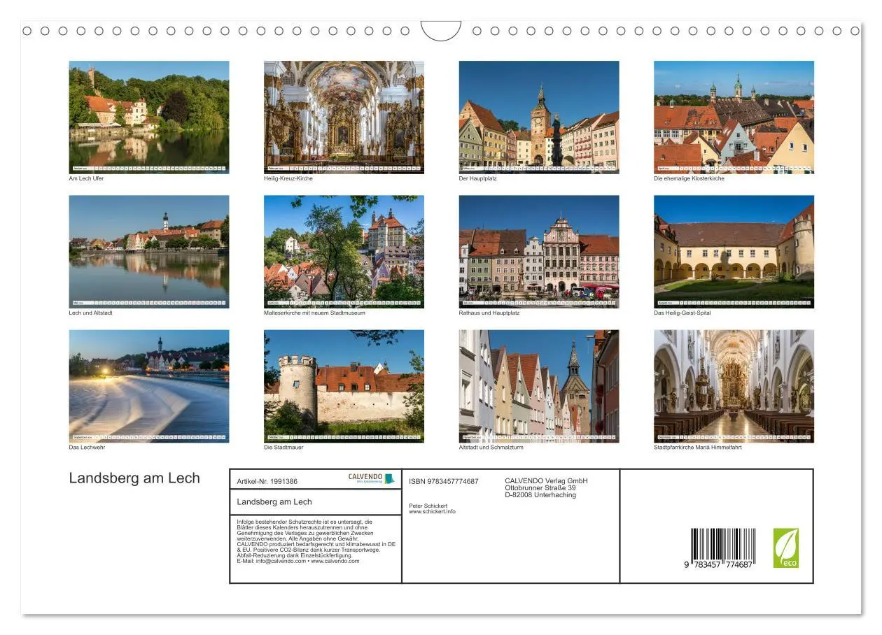 Bild: 9783457774687 | Landsberg am Lech (Wandkalender 2026 DIN A3 quer), CALVENDO...