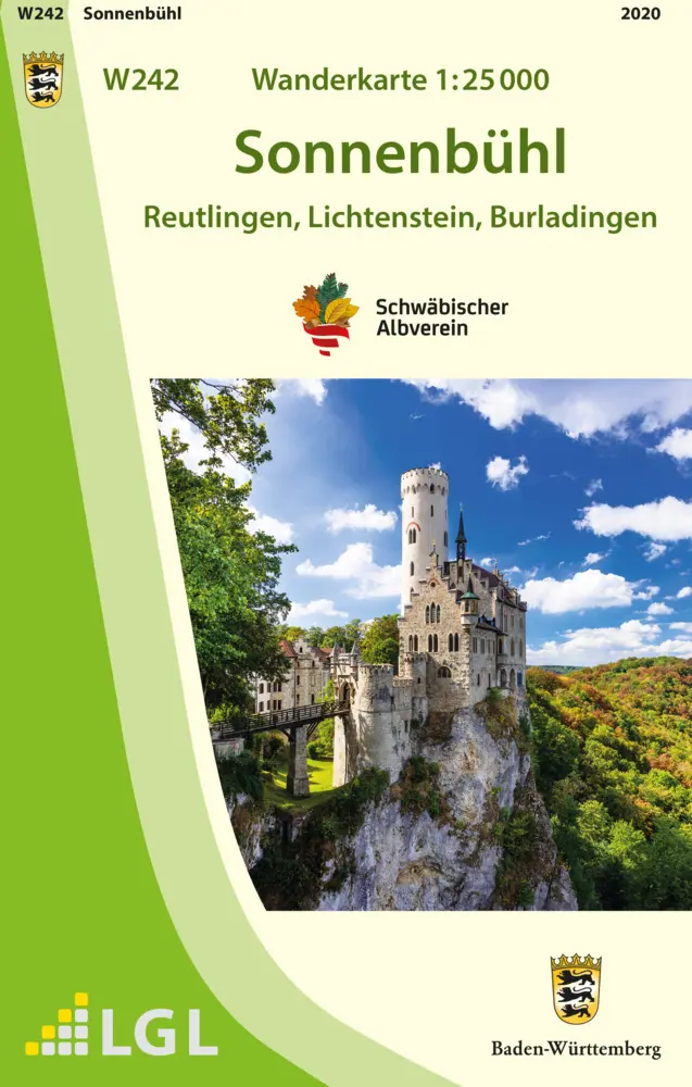 Cover: 9783863984687 | Sonnenbühl 1:25 000 | Reutlingen, Lichtenstein, Burladingen | LGL