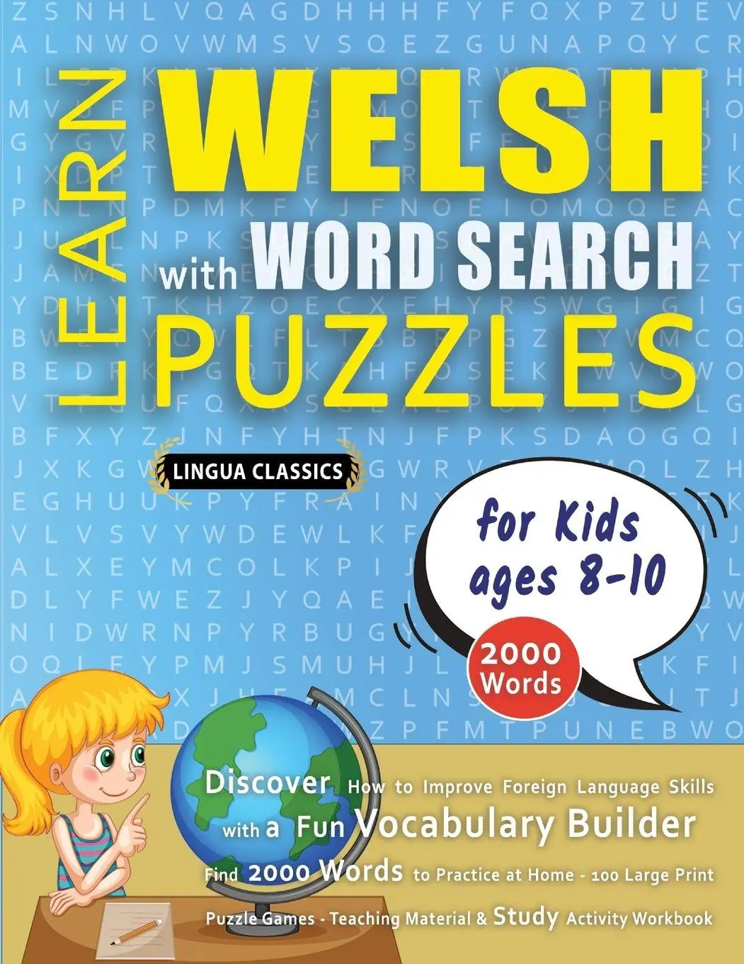 Cover: 9798349044687 | LEARN WELSH WITH WORD SEARCH PUZZLES FOR KIDS 8 - 10 - Discover How...
