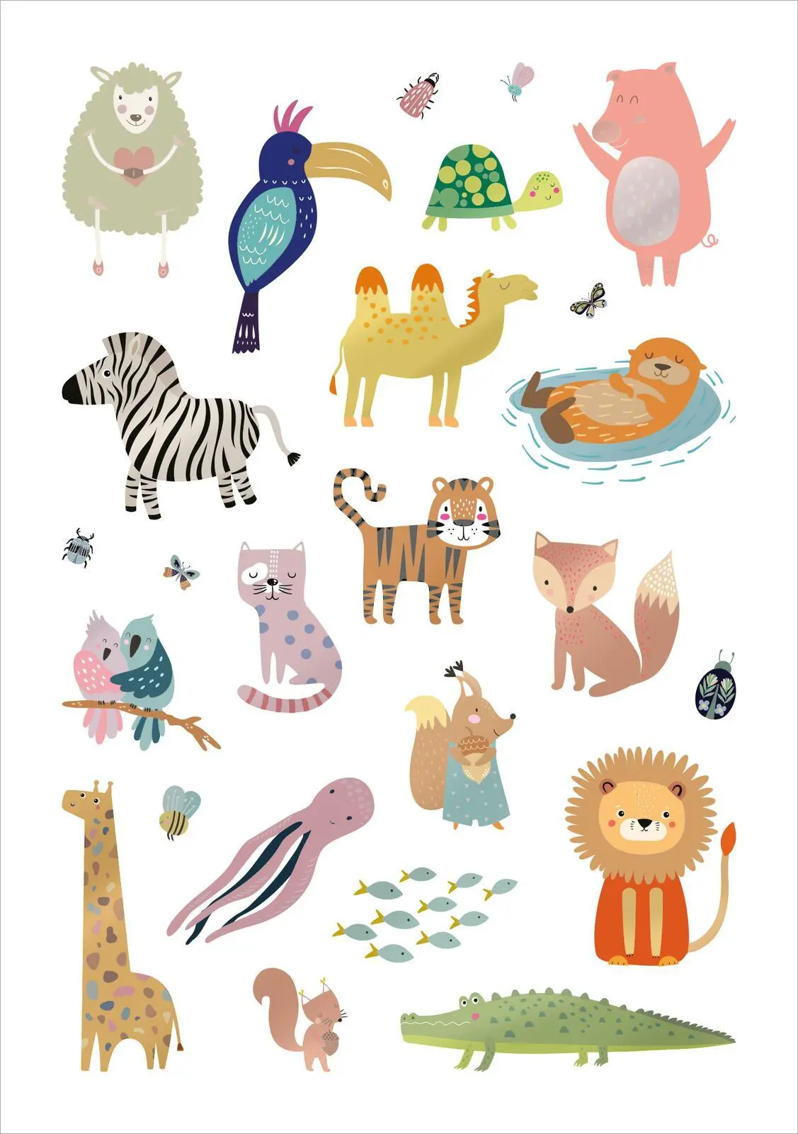 Bild: 4014489134787 | Glanz-Sticker - Tiere | Über 200 schillernde Sticker | Broschüre