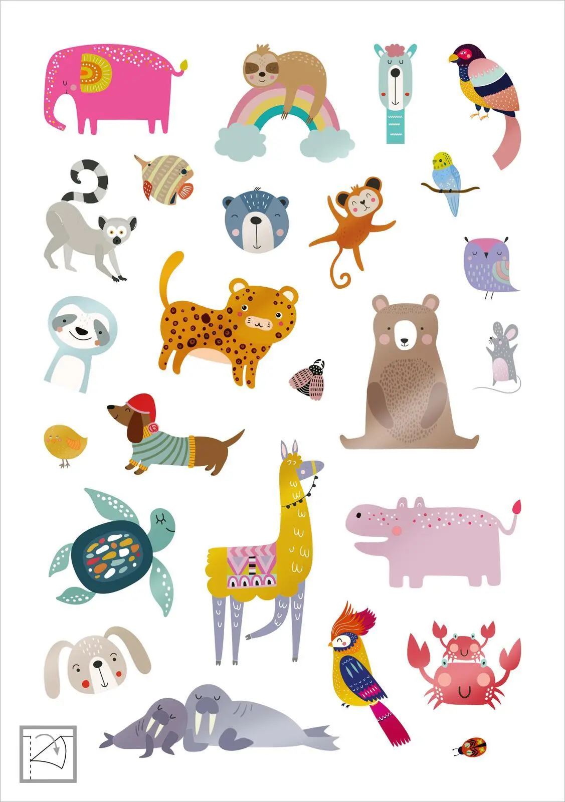 Bild: 4014489134787 | Glanz-Sticker - Tiere | Über 200 schillernde Sticker | Broschüre