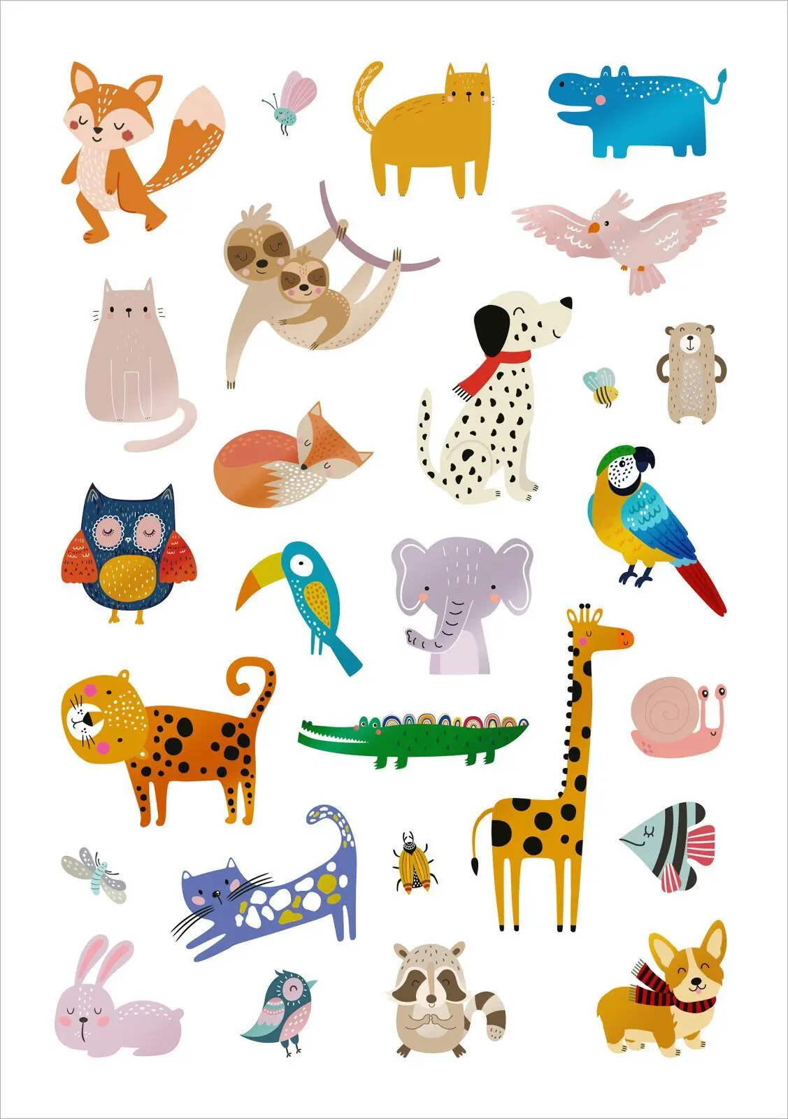 Bild: 4014489134787 | Glanz-Sticker - Tiere | Über 200 schillernde Sticker | Broschüre