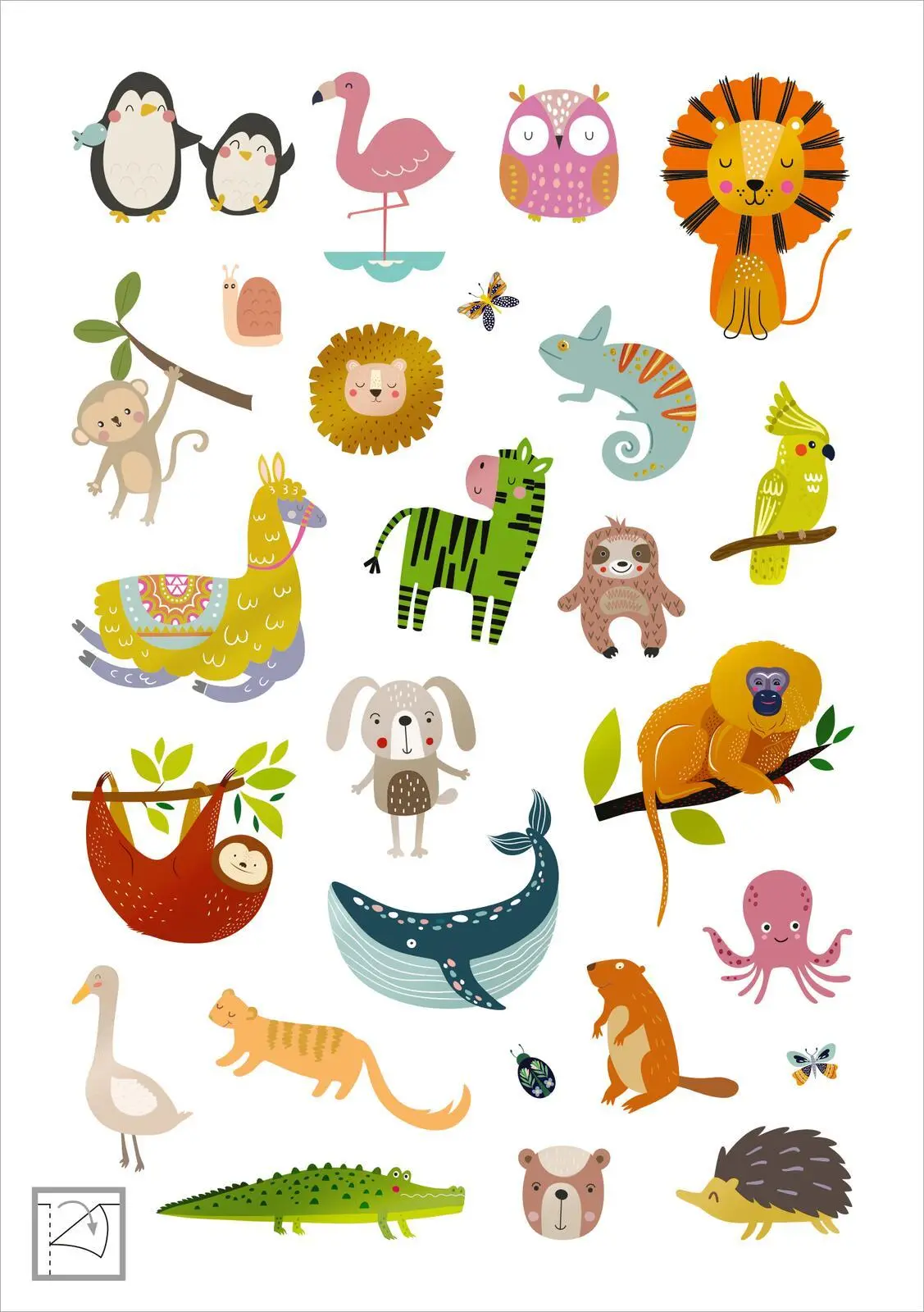 Bild: 4014489134787 | Glanz-Sticker - Tiere | Über 200 schillernde Sticker | Broschüre