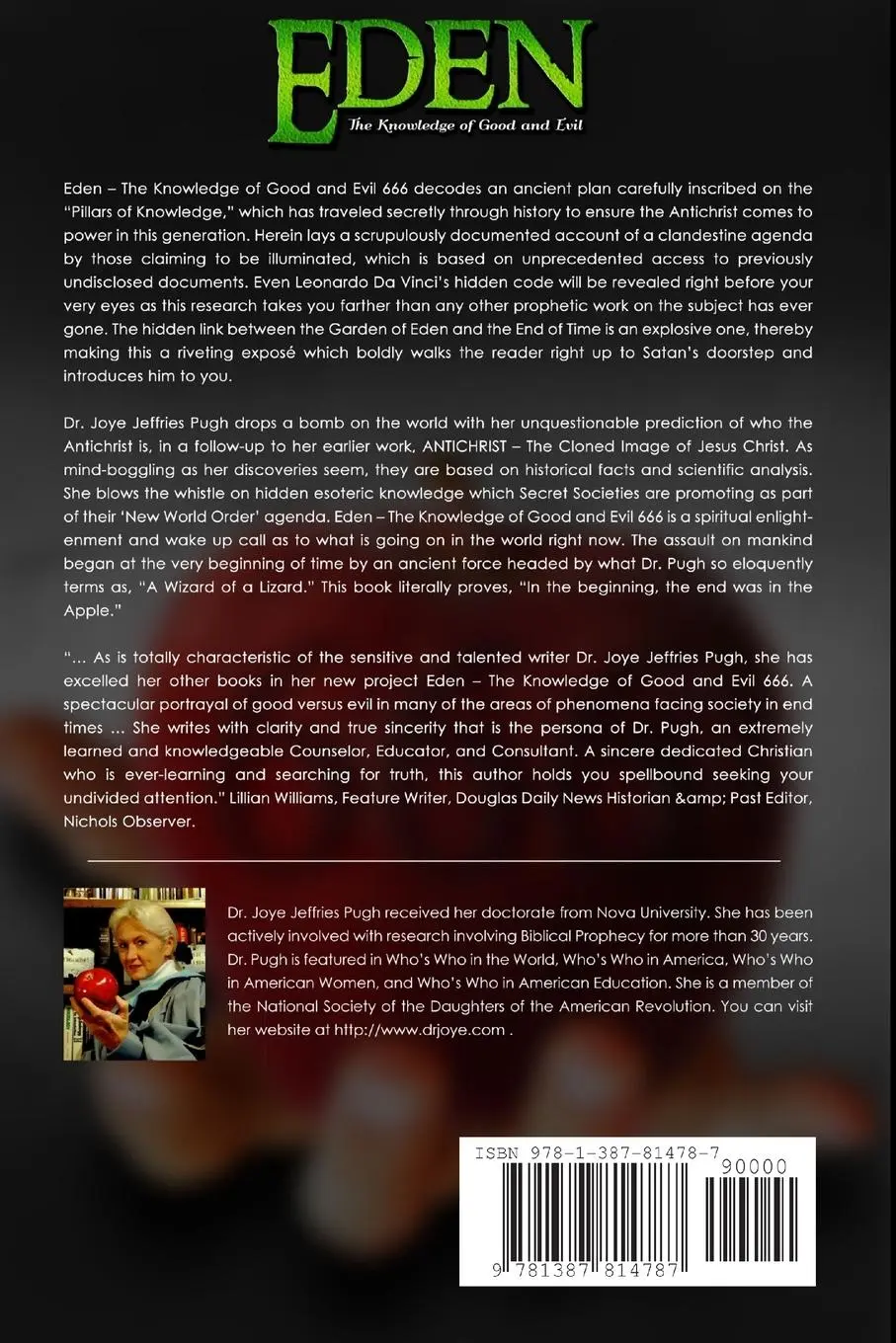 Rückseite: 9781387814787 | Eden | The Knowledge Of Good and Evil 666 Volume 2 | Pugh | Buch
