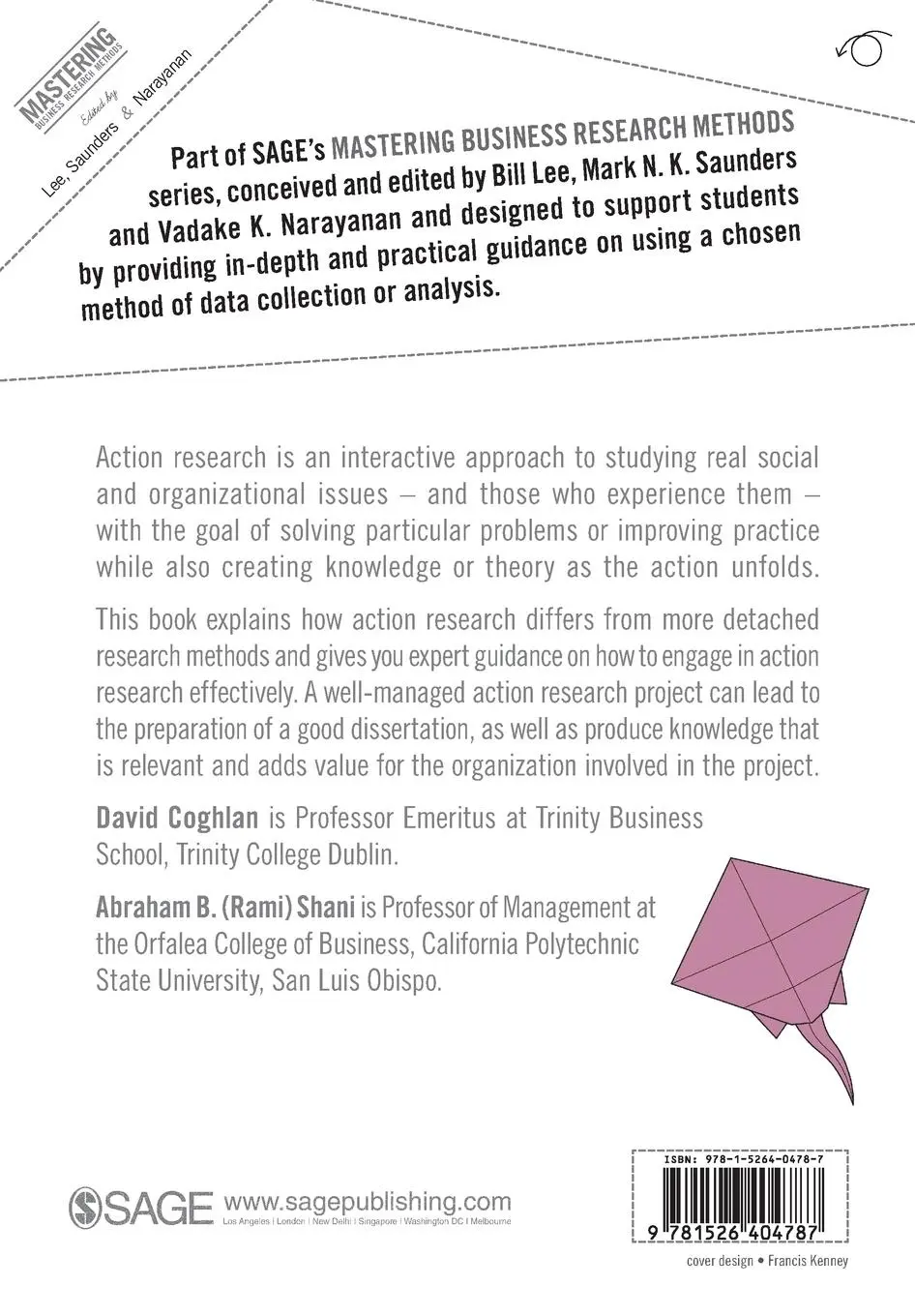 Rückseite: 9781526404787 | Conducting Action Research for Business and Management Students | Buch