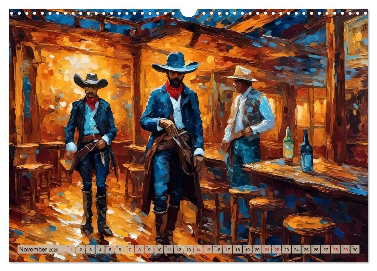 Bild: 9783457384787 | Wild West Moments (Wandkalender 2026 DIN A3 quer), CALVENDO...