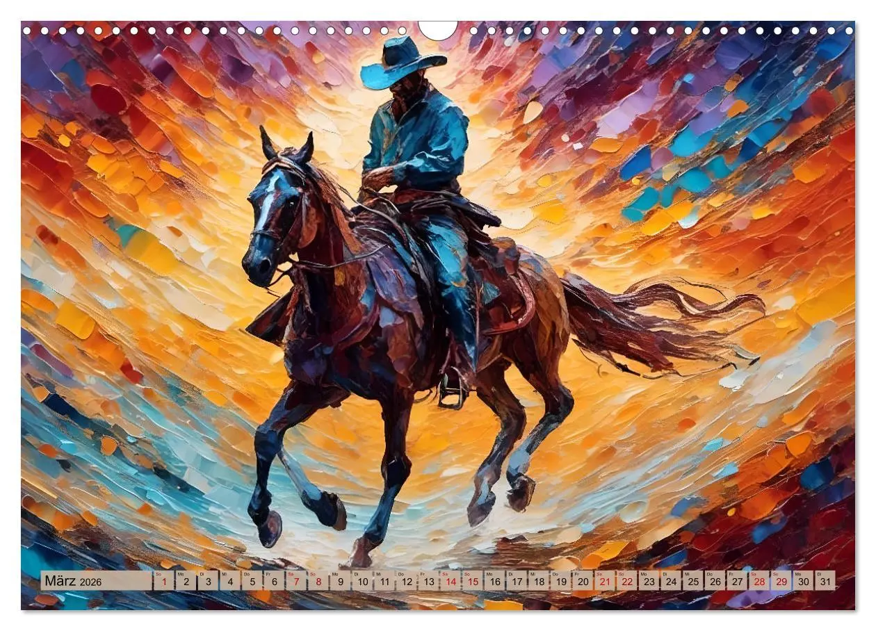 Bild: 9783457384787 | Wild West Moments (Wandkalender 2026 DIN A3 quer), CALVENDO...