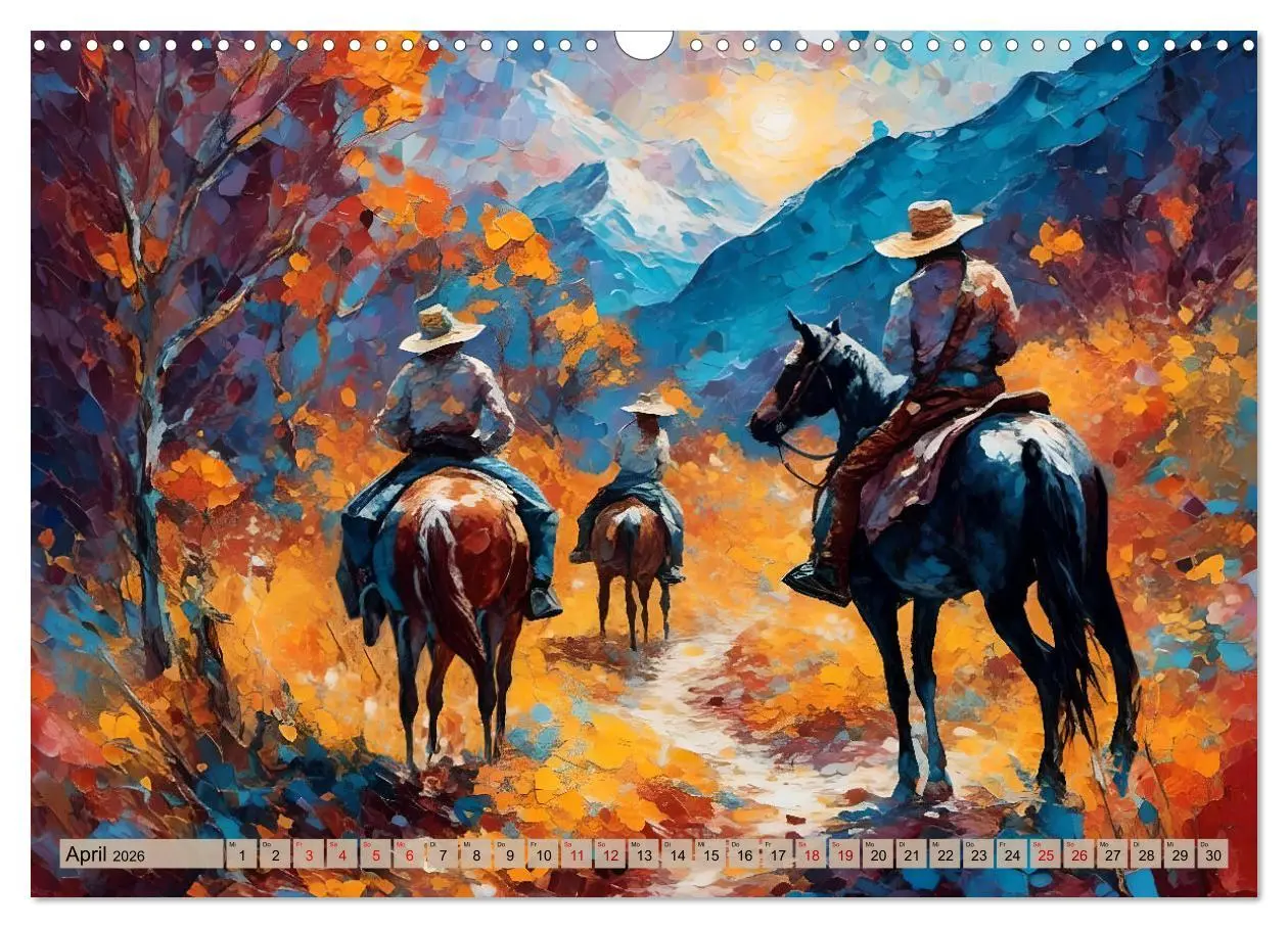 Bild: 9783457384787 | Wild West Moments (Wandkalender 2026 DIN A3 quer), CALVENDO...