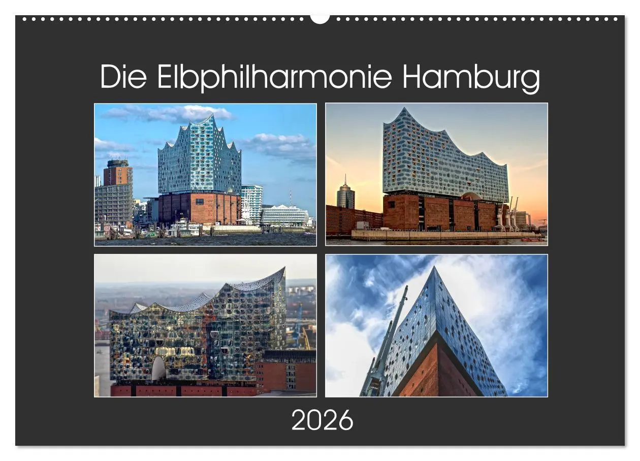 Cover: 9783457834787 | Die Elbphilharmonie Hamburg (Wandkalender 2026 DIN A2 quer),...