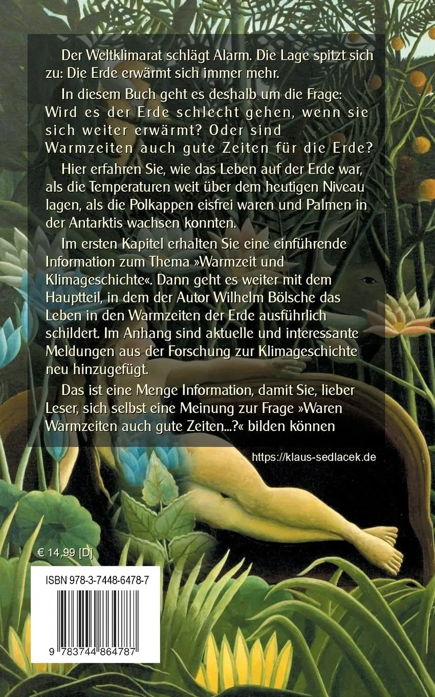 Rückseite: 9783744864787 | Leben in der Warmzeit der Erde | Wilhelm Bölsche | Taschenbuch | 2021