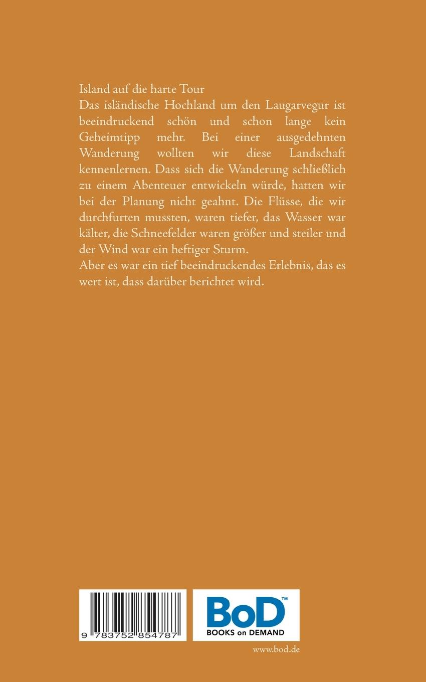 Rückseite: 9783752854787 | Durch Island abseits und auf dem Laugarvegur | Thomas Laue (u. a.)