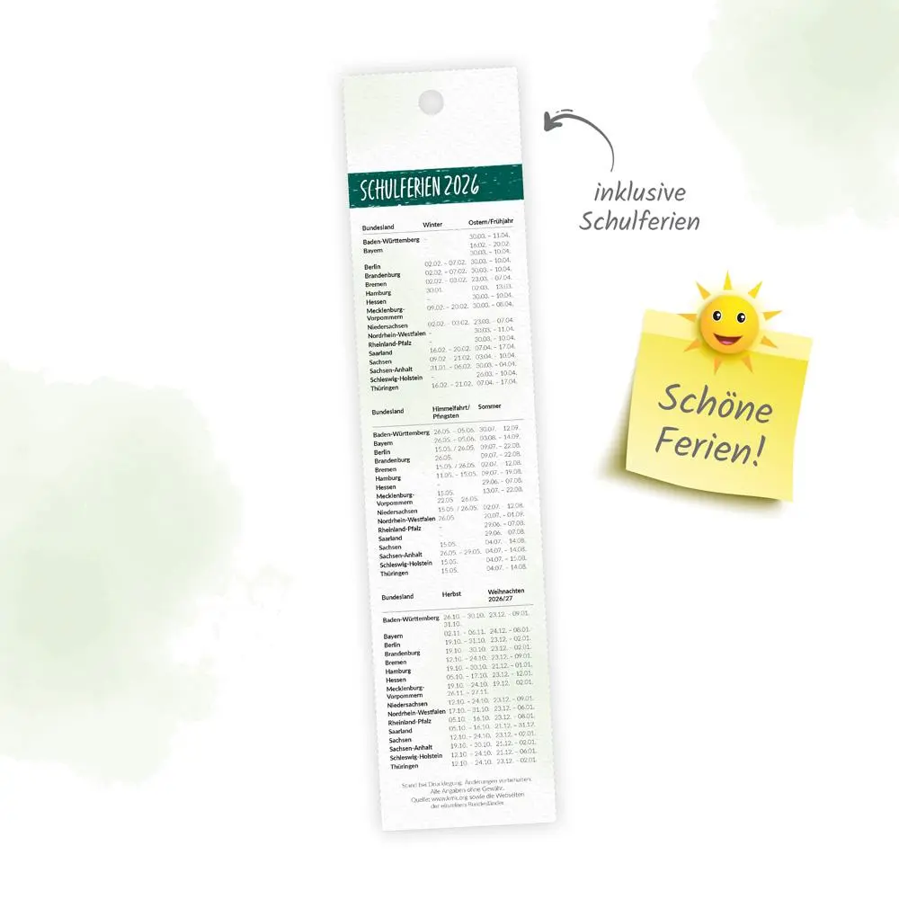 Bild: 9783988024787 | Trötsch Lesezeichenkalender Heimische Tierwelt 2026 | KG | Kalender