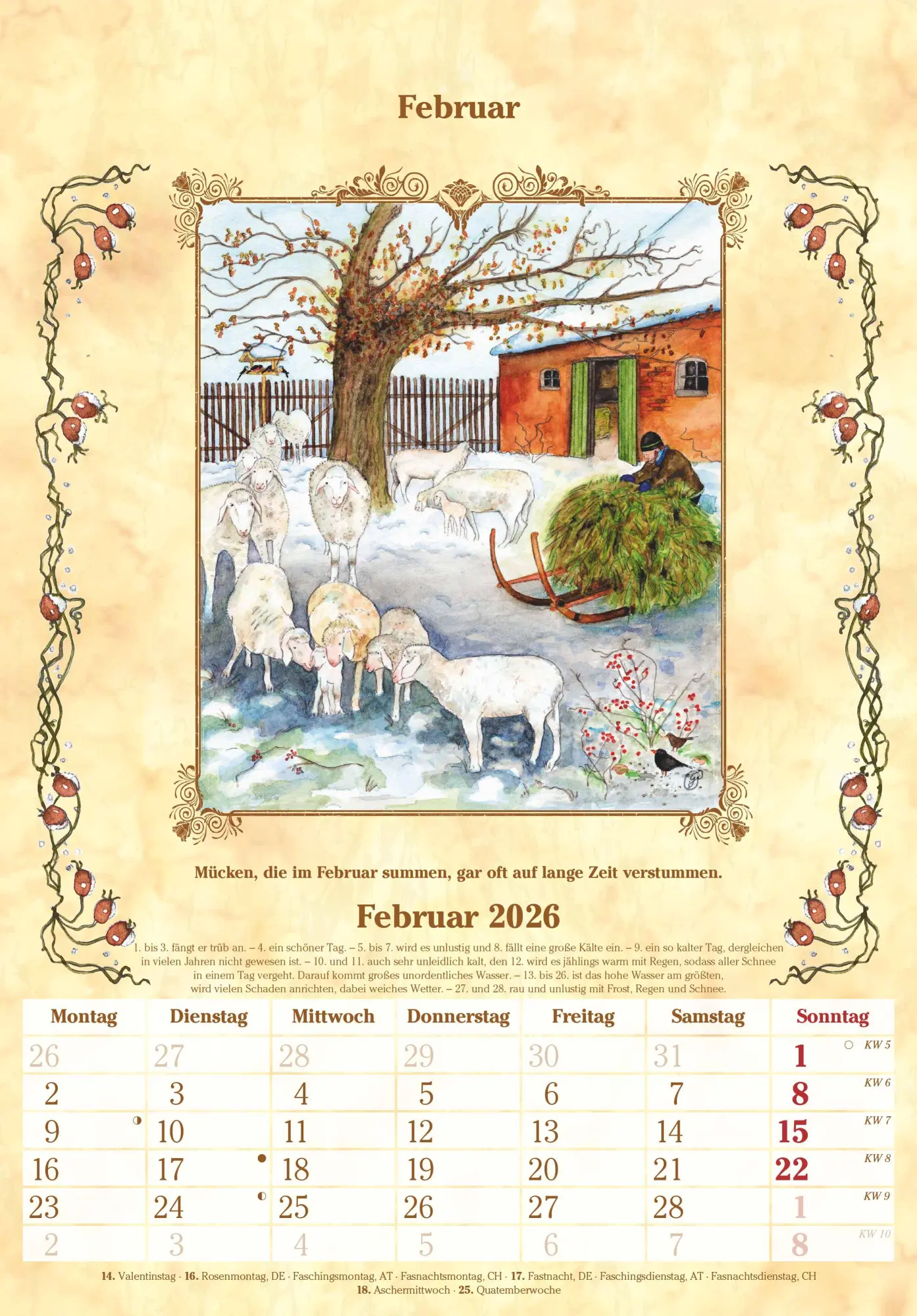 Bild: 4069095004887 | Bauernkalender 2026 - Bildkalender 23,7x34 cm - mit...