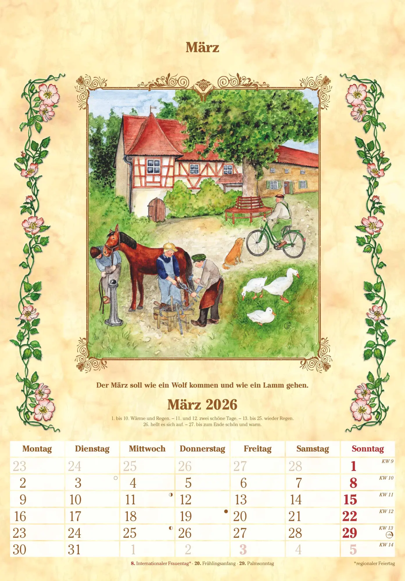 Bild: 4069095004887 | Bauernkalender 2026 - Bildkalender 23,7x34 cm - mit...