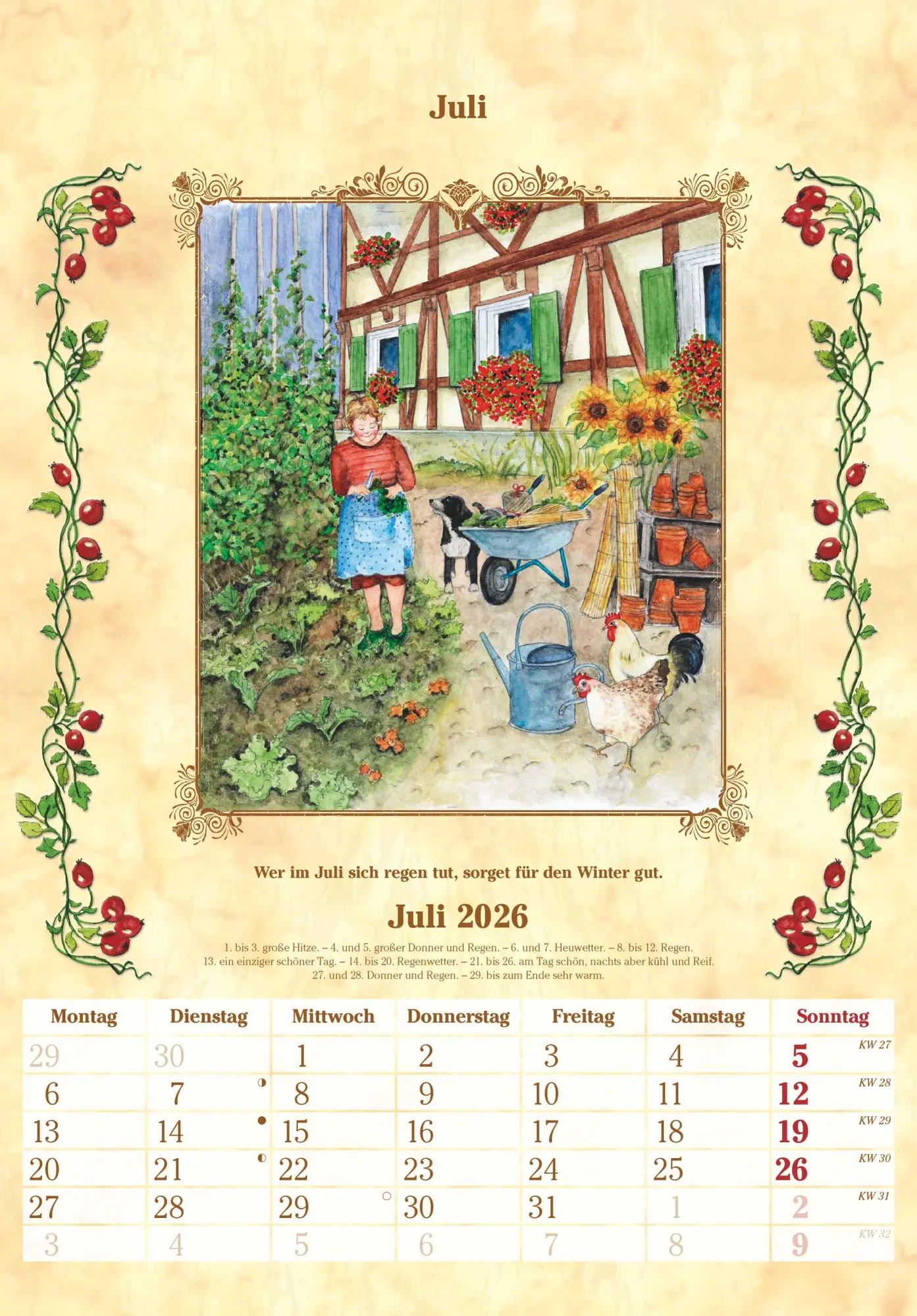 Bild: 4069095004887 | Bauernkalender 2026 - Bildkalender 23,7x34 cm - mit...