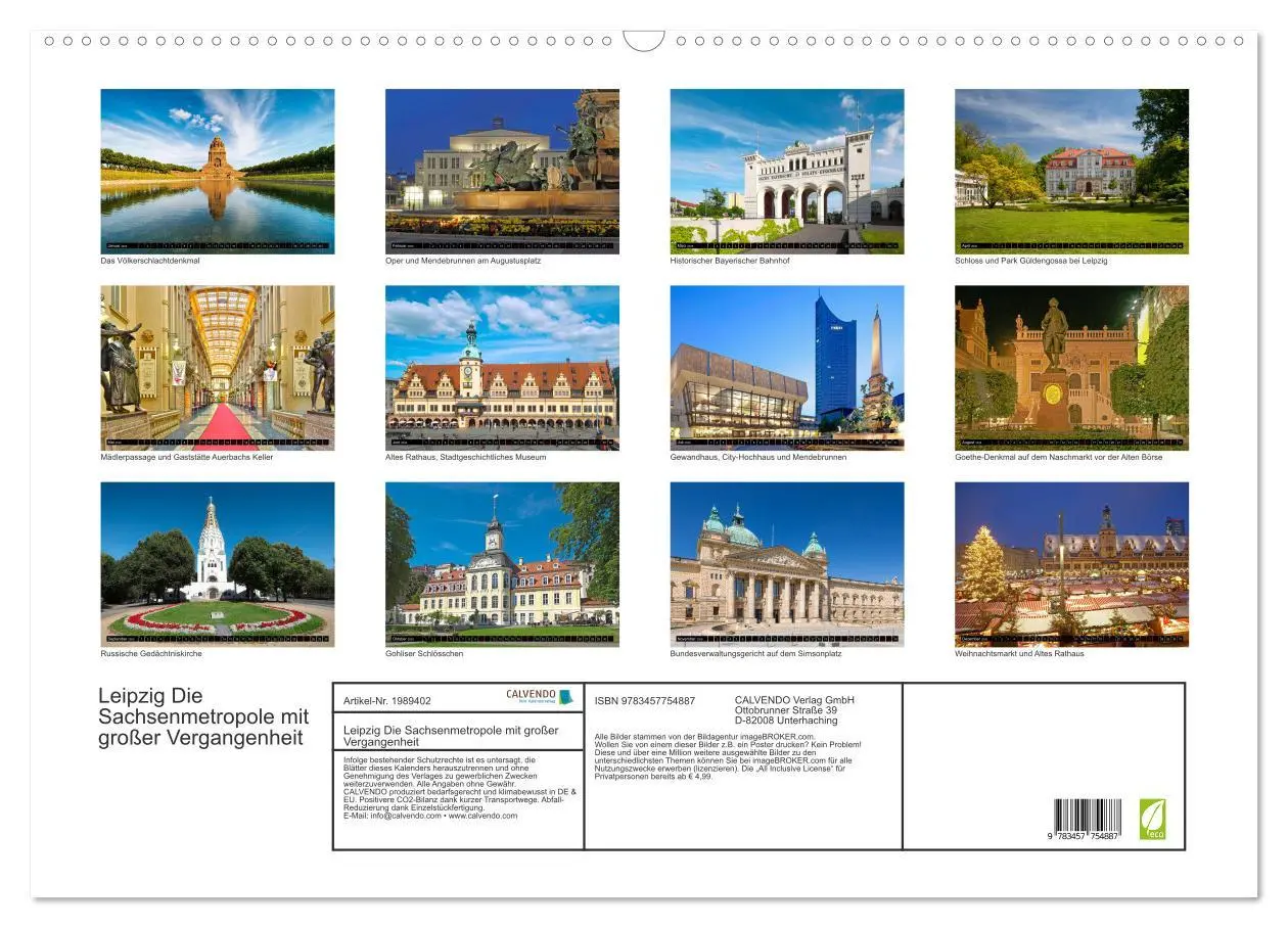 Bild: 9783457754887 | Leipzig Die Sachsenmetropole mit großer Vergangenheit (Wandkalender...