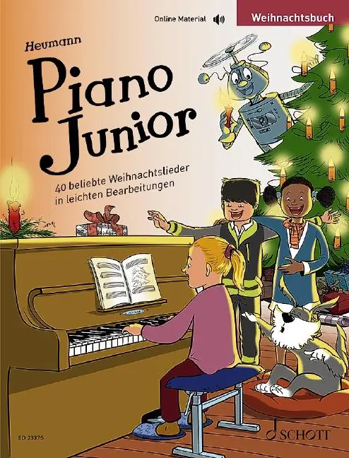 Cover: 9783795724887 | Piano Junior: Weihnachtsbuch | 40 beliebte Weihnachtslieder. Klavier.