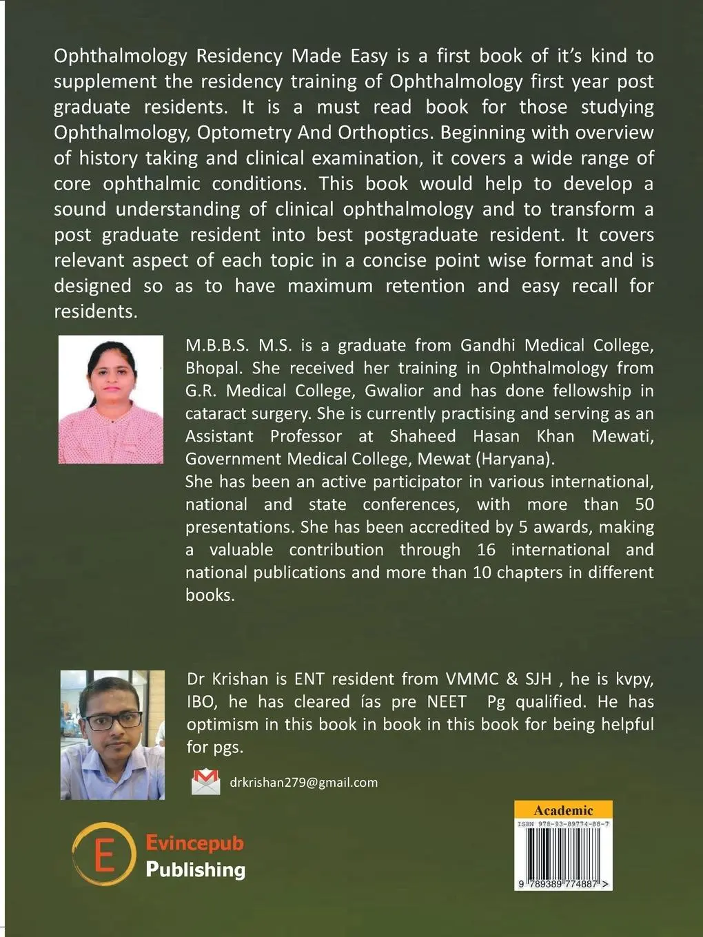 Rückseite: 9789389774887 | OPHTHALMOLOGY RESIDENCY MADE EASY | Neha Adlakha (u. a.) | Taschenbuch
