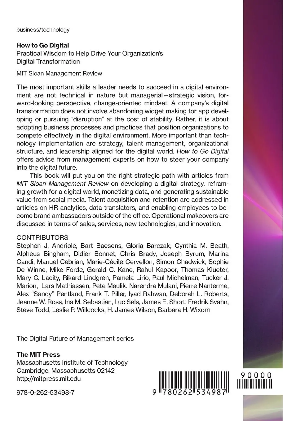 Rückseite: 9780262534987 | How to Go Digital | Mit Sloan Management Review | Taschenbuch | 2018