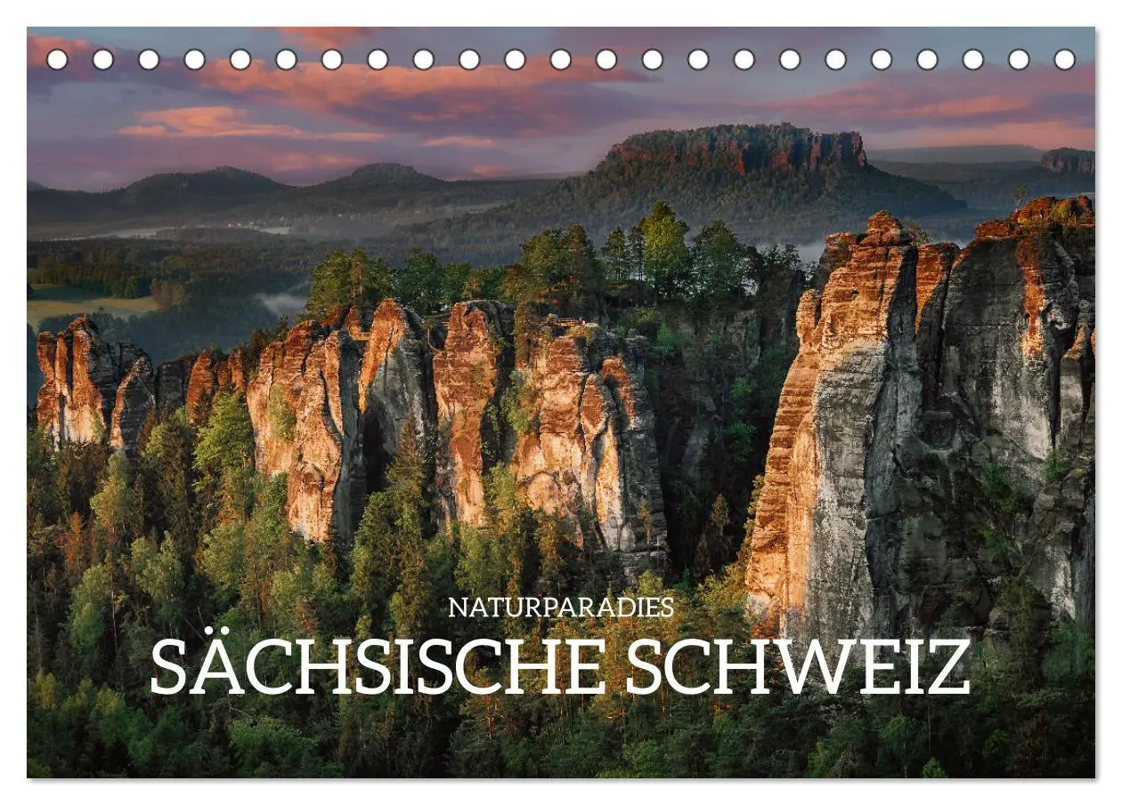 Cover: 9783457504987 | Naturparadies Sächsische Schweiz (Tischkalender 2026 DIN A5 quer),...