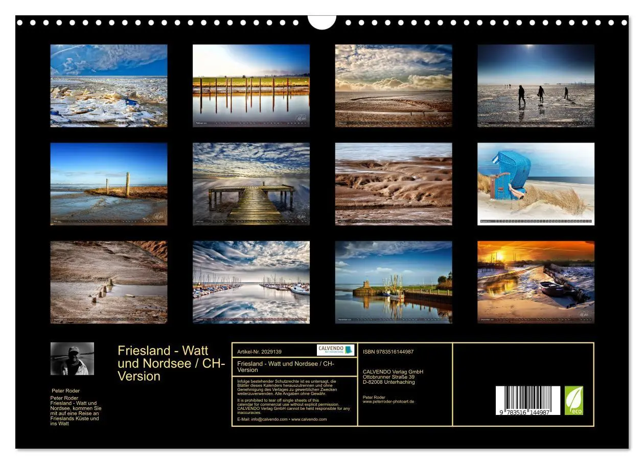 Bild: 9783516144987 | Friesland - Watt und Nordsee / CH-Version (Wandkalender 2026 DIN A3...
