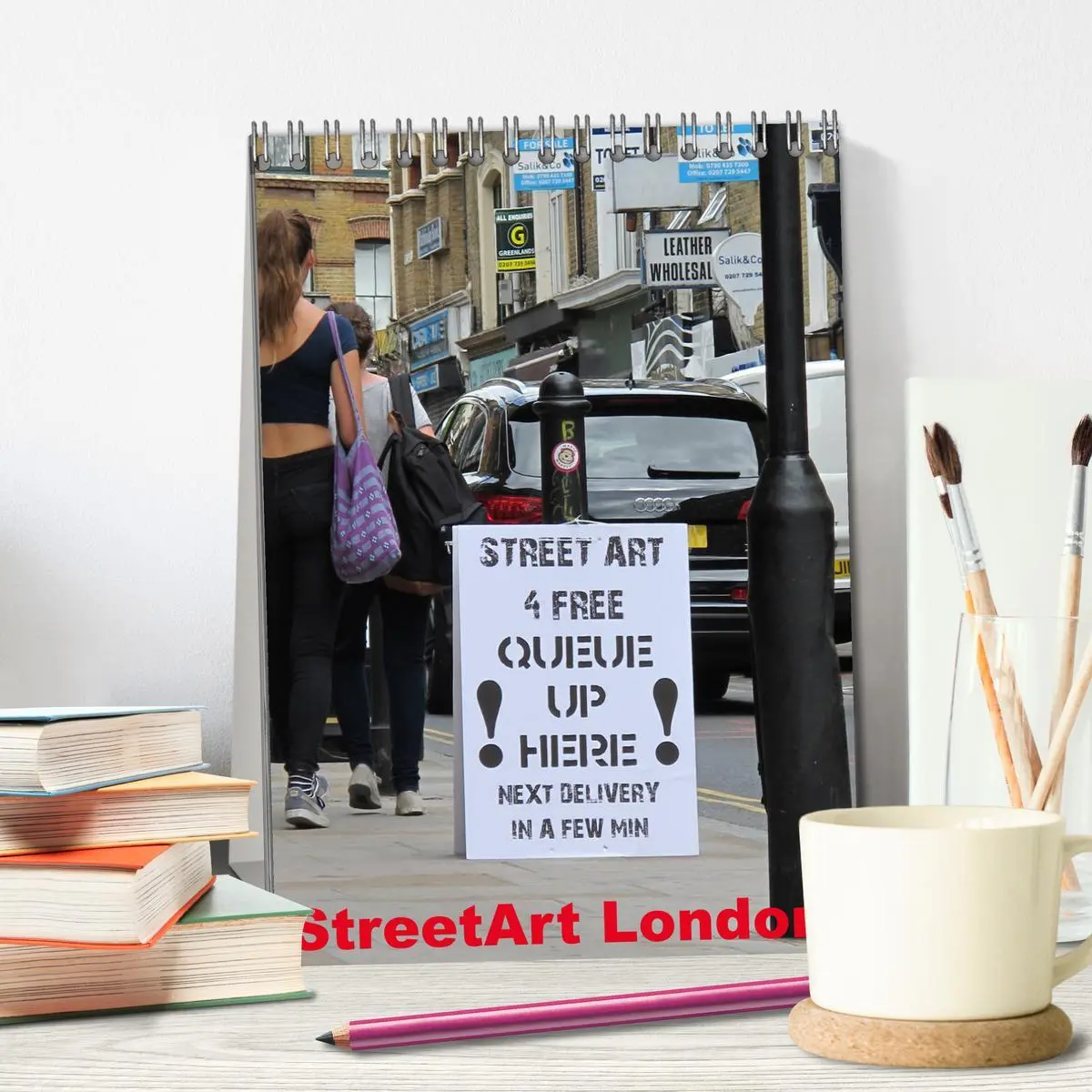 Bild: 9783516384987 | StreetArt London (Tischkalender 2026 DIN A5 hoch), CALVENDO...