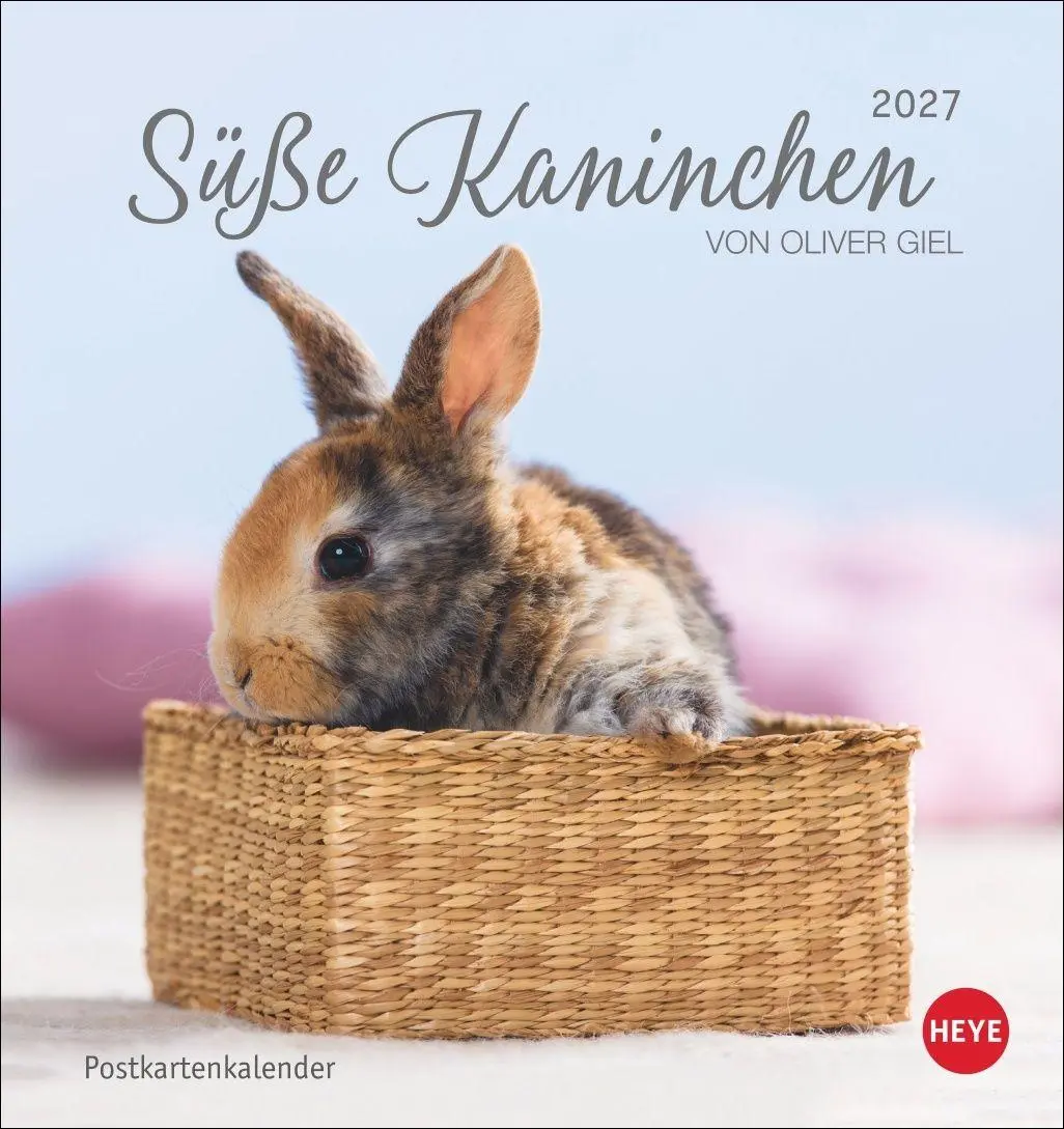 Cover: 9783756414987 | Süße Kaninchen Postkartenkalender 2027 | Oliver Giel | Kalender | 2027