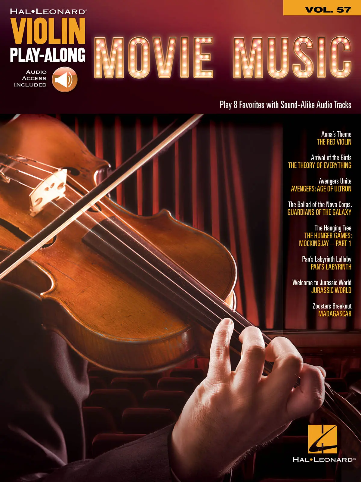 Cover: 888680085087 | Movie Music | Violin Play-Along Volume 57 | Violin Play-Along | 2016