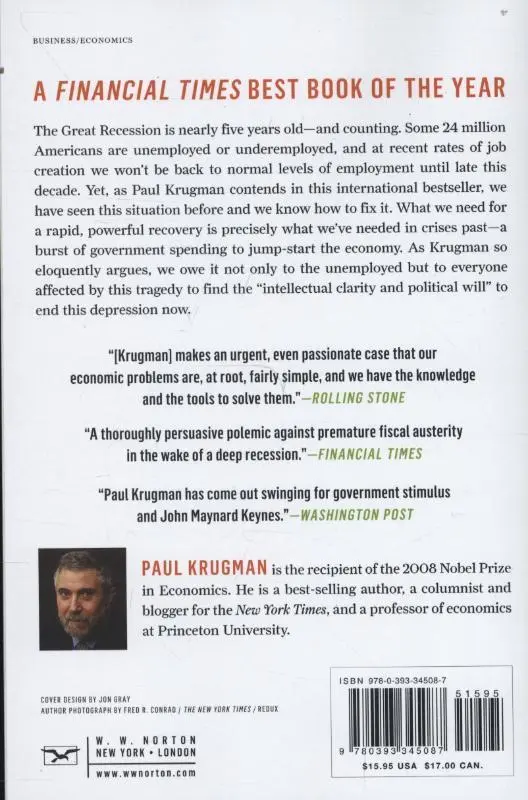 Rückseite: 9780393345087 | End This Depression Now! | Paul Krugman | Taschenbuch | 259 S. | 2013